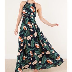 Aura Tropical maxi dress